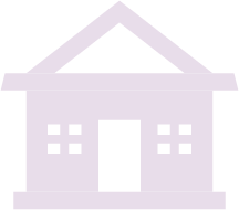 transluscent image of a building in lavender color